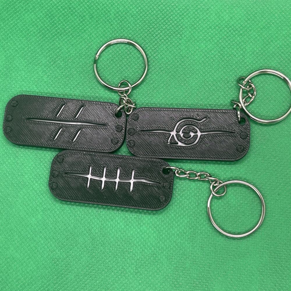Naruto Anime Akatsuki Headband Keychain
